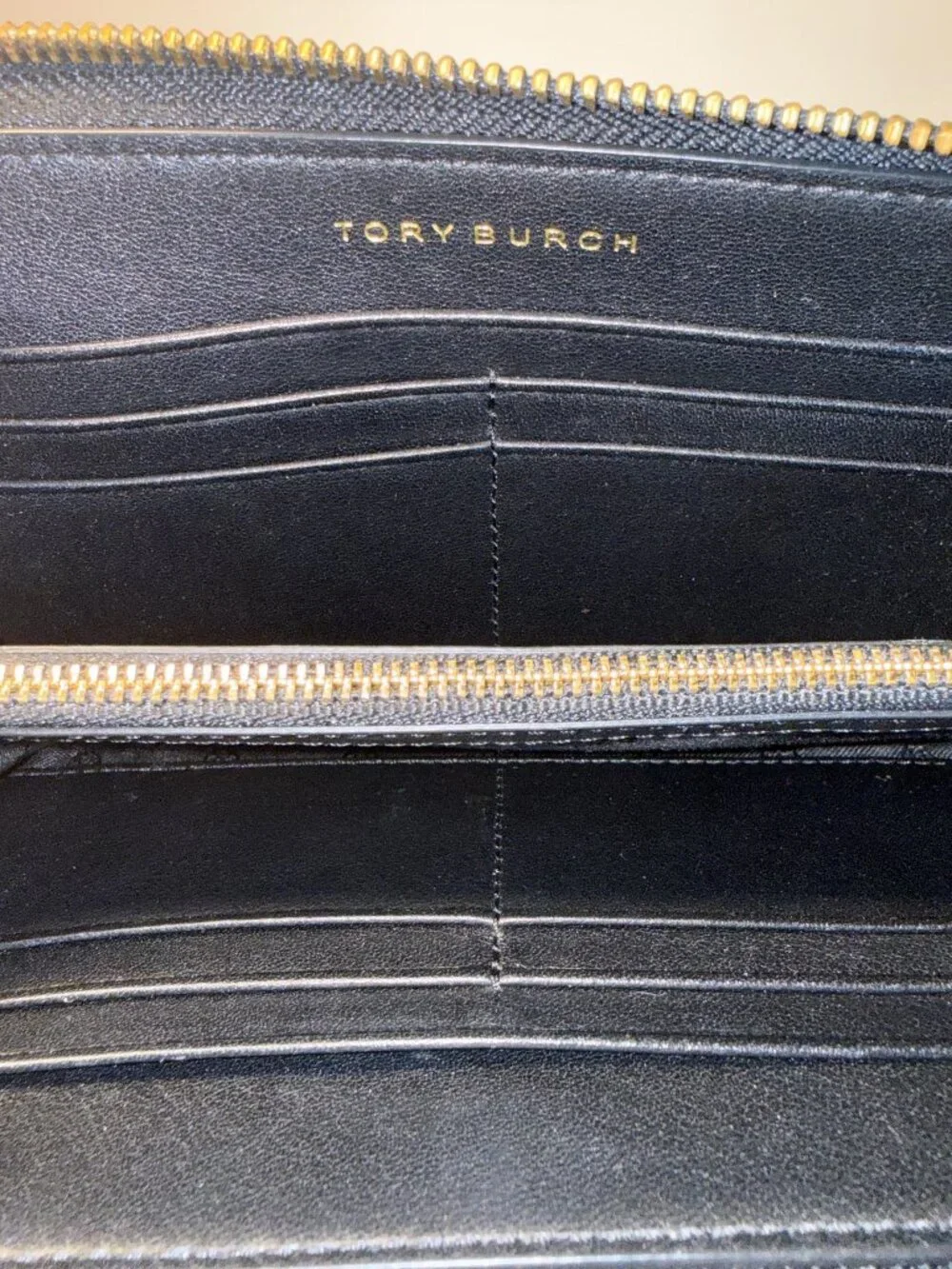 Tory Burch Robinson Tortoise-Shell Print Patent Leather Zip Around Wallet